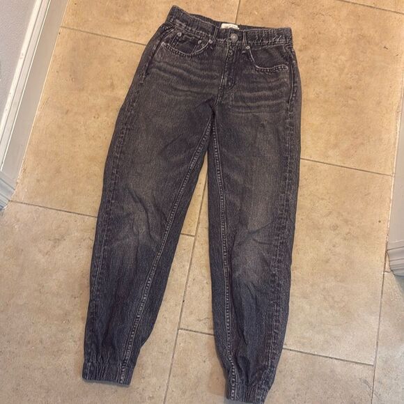 Rag & Bone "Jean" Sweatpants Joggers - Size XS - Like New - Dark Jean Sweats - Picture 1 of 4